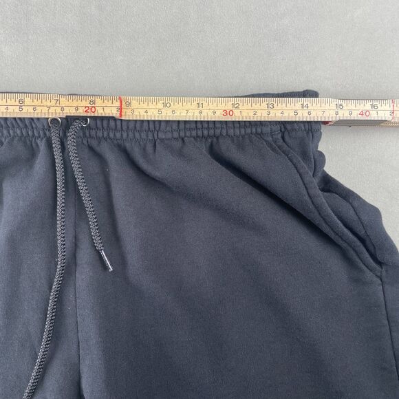 American Apparel Shorts Mens M Black California Fleece Drawstring Pockets Rare - Picture 3 of 7